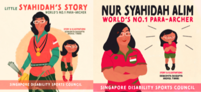 storybooks about Nur Syahidah Alim’s sports journey